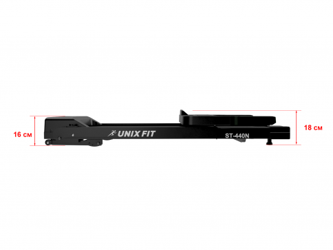 Беговая дорожка UNIXFIT ST-440N Black в ПОДАРОК коврик 135 см - 7